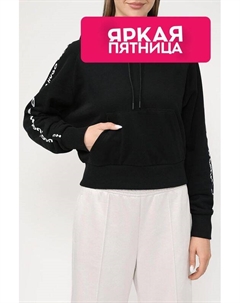 Хлопковое худи с логотипом бренда Hugo