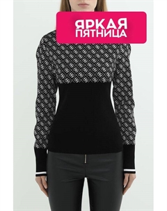 Джемпер с принтом из монограмм бренда Guess