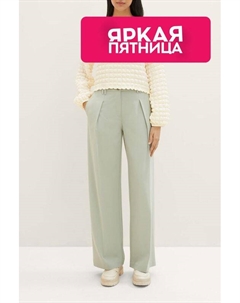 Брюки свободного кроя с защипами Tom tailor