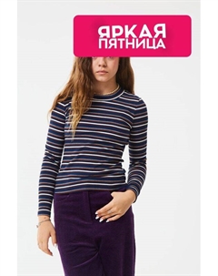 Лонгслив хлопковый в полоску Смена