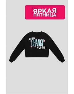 Свитшот хлопковый с принтом Ovs