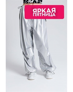 Брюки из искусственной кожи на кулиске Escute young