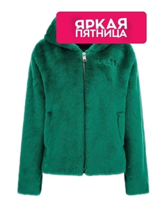 Плюшевая куртка с капюшоном Guess