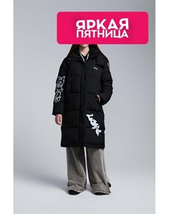 Пальто утепленное с капюшоном Escute young