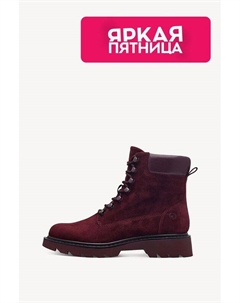 Ботинки кожаные на шнуровке Tamaris