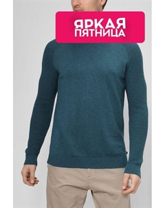 Хлопковый пуловер с круглым вырезом S.oliver