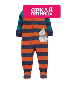 Комбинезон на молнии в полоску с принтом тюлень Carter`s