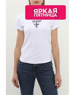 Футболка хлопковая с логотипом Guess