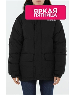 Пуховик с капюшоном и карманами Colorplay