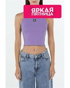 Майка хлопковая укороченного кроя Hugo