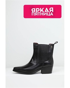 Сапоги-казаки кожаные Tommy hilfiger