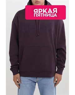 Худи хлопковое с капюшоном Hugo