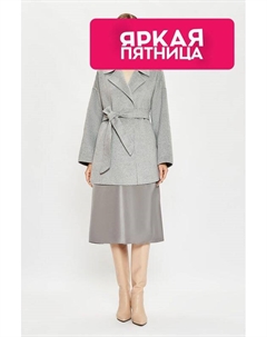 Пальто свободного кроя из шерсти и вискозы Electrastyle