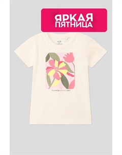 Футболка хлопковая с принтом Ovs