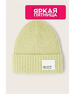 Шапка с отворотом и логотипом Tom tailor