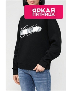 Хлопковый свитшот с логотипом Guess