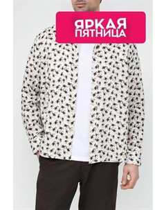 Рубашка льняная с принтом Bugatti