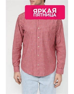 Хлопковая рубашка в мелкую клетку Marc o'polo