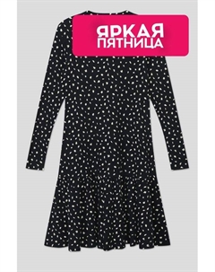 Платье в рубчик с принтом S.oliver