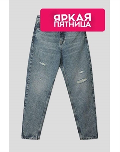 Укороченные джинсы с разрезами Loft