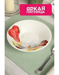 Тарелка суповая из фарфора Vegan Coincasa