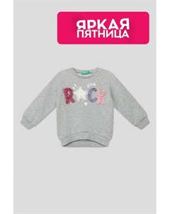 Хлопковый свитшот с принтом Benetton