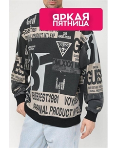 Хлопковый свитшот с принтом Guess
