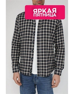 Хлопковая рубашка в клетку Blend