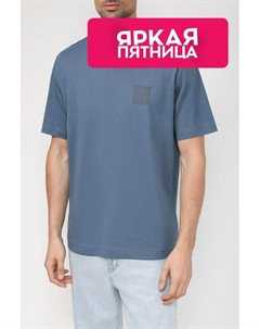 Хлопковая футболка с логотипом бренда Marc o'polo