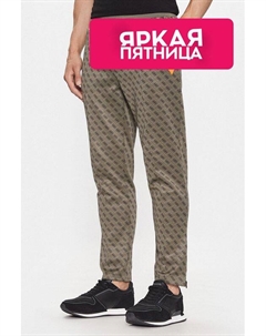 Брюки с монограммой бренда Guess