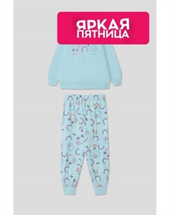 Пижама хлопковая с принтом Ovs