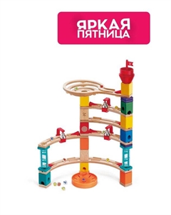 Деревянный конструктор Лабиринт Замок с шариками и колокольчиками Hape