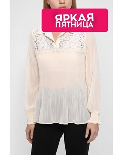 Шифоновая блуза с кружевной отделкой Apart