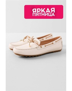 Кожаные мокасины на шнуровке Geox