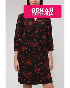 Платье с принтом из вискозы Hobbs