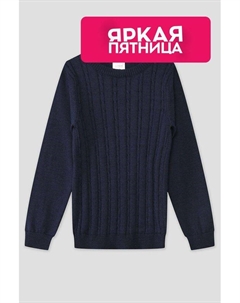 Шерстяной джемпер фактурной вязки Wool & cotton