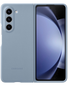 Чехол клип-кейс Samsung Eco-Leather Case Q5 для Galaxy Z Fold5, голубой (EF-VF946PLEGRU)
