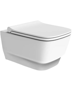 Унитаз подвесной Bello с крышкой белый матовый Boheme