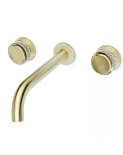 Смеситель для раковины Aura 152-2-MG-A С ВНУТРЕННЕЙ ЧАСТЬЮ, матовое золото Boheme