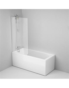 W90ASET-170W90BS80CT Ванна с каркасом и шторкой на борт ванны Am.pm.