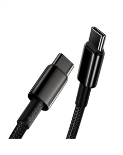 Кабель USB Type-C(M)-USB Type-C(M), 1 м, черный, Baseus Tungsten (CATWJ-01)