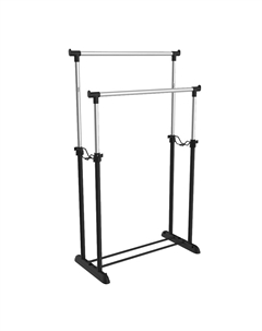 Вешалка напольная металлическая черный муар/хром лак SHT-WR4150 Sheffilton