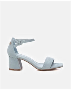 Женские босоножки на каблуке с застежкой-пряжкой, синий Refresh