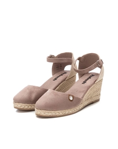 Женские эспадрильи на танкетке с пряжкой, коричневый Refresh