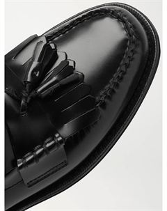 Кожаные мокасины с кисточками Weejuns Layton Kiltie Moc II, черный G.h. bass