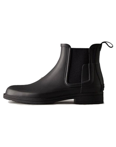 Ботинки мужские челси резиновые, черный Hunter