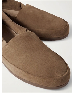 Замшевые мокасины со складным каблуком, коричневый Mulo