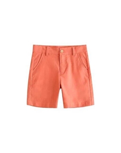 Однотонные шорты-бермуды для мальчика с регулируемой талией, коралловый Dadati