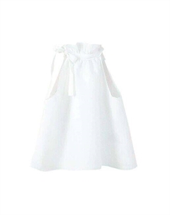 Блузка для девочки с воротником-хомутом, белый Dadati