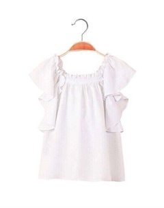 Блузка для девочки с рюшами, белый Dadati